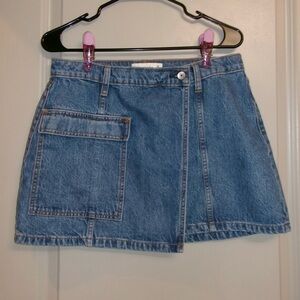 Abercrombie Denim Wrap Skirt